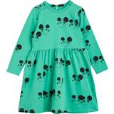 Green Dresses Mini Rodini Girls Green Organic Cotton Ritzratz Dress 18-36 month