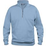 Clique Basic Half Zip Sweatshirt - Light Blue