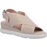 Geox Heeled Sandals Geox Pisa LEATHER Womens Taupe