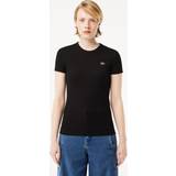 Lacoste Women T-shirts Lacoste Women’s Slim Fit Organic Cotton T-shirt Black