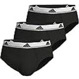 Adidas Men's Underwear adidas Herren, Unterhosen, 3er Pack Active Flex Cotton Slip Unterhose, Schwarz, L, 3er Pack