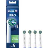 Oral B CrossAction White Toothbrush Head Pack of 4 Counts