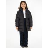 Tommy Hilfiger Outerwear Children's Clothing Tommy Hilfiger Essential Longline Down Jacket BLACK 16yrs