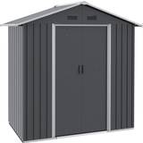 OutSunny 6.5x3.5ft Metal Storage Shed with Double Doors (Building Area )
