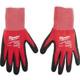 Black Disposable Gloves Milwaukee Cut-Resistant Dipped Gloves Cut Level