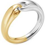 Georg Jensen Rings Georg Jensen Reflect 18ct Yellow Gold and Sterling Silver Ring