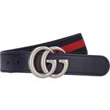 Gucci Accessories Gucci Elastic Belt W/ Web Detail Navy