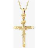 Charms & Pendants 9ct Crucifix and 18" Chain CR001 CN025-18