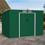 Lotus Sheds Lotus Hestia Pent Metal Shed with Foundation Kit (Building Area )