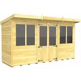 12ft 4ft Pent Summer House Wood (Building Area )