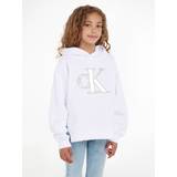 Calvin Klein Hoodies Children's Clothing Calvin Klein Kids' Metallic Monogram Hoodie, Bright White