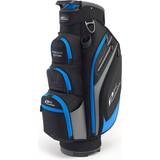Black Golf Bags Powakaddy Black/Gun Metal/Blue 2023 Premium Edition 14-Way 12 Pockets Cart Bag