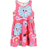 Sleeveless Dresses Children's Clothing H&M Girl's Printed Jersey Dress - Cerise/Patterned (1156042001)