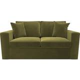 2 Seater - Green Sofas 2 Pull Out Olive Green Sofa 165cm 2 Seater
