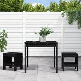 Outdoor Bar Sets Garden & Outdoor Furniture on sale vidaXL black pine Bistro Outdoor Bar Set
