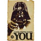 Beige Posters Star Wars Darth Vader Your Empire Needs You Poster