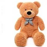 Lights Soft Toys Angelove Teddy Bear 200cm Plush Soft Giant Cuddly Bear For Kids XXL Light Brown