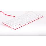 Raspberry Pi KEYBRD RW Entwicklerboards Tastatur, US, rot/weiß