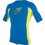 Blue Wetsuit Parts O'Neill Youth Basic Skins Short Sleeve Rash Guard Ocean Electric Lime