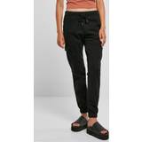 Urban Classics Women Trousers Urban Classics Ladies’ high-waist cargo jogging bottoms Tracksuit Trousers black