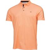 Breathable Polo Shirts Calvin Klein Mens Uni Golf Polo Shirt - Orange