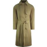 Lacoste Coats Lacoste Cotton Belt Trench Womens Beige Long Coat