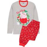 Men Pyjamas Peppa Pig Daddy Christmas Pyjama Set Red
