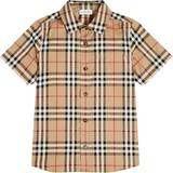 Multicoloured Shirts Burberry Kids Check cotton-blend shirt multicoloured Y