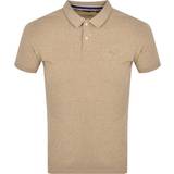 Superdry Men Polo Shirts Superdry Classic Pique Polo T Shirt Brown