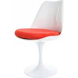 Red Armchairs Fusion White Tulip Armchair