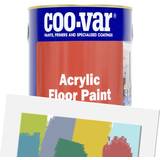 Coo-var Black - Floor Paints Coo-var W138 Acrylic Floor Paint Black 5L