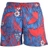 Tommy Hilfiger Men Swimming Trunks Tommy Hilfiger Tropical Swim Shorts, Red/blue
