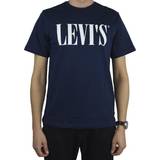 Tops Levi's Relaxed Graphic Tee, Marineblaues Herren-T-Shirt