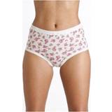 Camille Clothing Camille Womens Pack Cotton Pink Mix Full Comfort Briefs