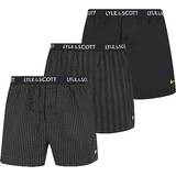 Lyle & Scott Men's Underwear Lyle & Scott Pack Lenny Woven Boxers Stripe/Black/Gingham