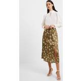 French Connection Women Skirts French Connection Brownwen Aleeya Satin Skirt, Green/Multi