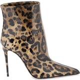 Dolce & Gabbana Boots Dolce & Gabbana Glossy Leather Ankle Boots