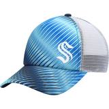 Adidas Men Caps on sale adidas Women's Light Blue/White Seattle Kraken Graphic Foam Trucker Snapback Hat