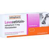 Levocetirizin-ratiopharm 5 mg pzn 15197735 20 Stk. Tablette