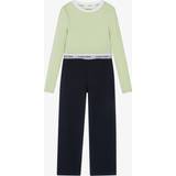 Pyjamases Children's Clothing on sale Calvin Klein Girls Green & Blue Cotton Pyjamas 12-14 year