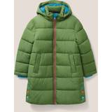 White Stuff Longline Quilted Puffer Jacket In Teal