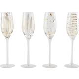 Gold Glasses Mikasa Cheers Etched Champagne Glass 30cl 4pcs