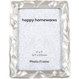 Photo Frames on sale Happy Homewares Modern Designer Metallic Silver 5x7 Resin Picture with Moulded Border Photo Frame