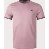 Women T-shirts & Tank Tops Fred Perry Twin Tipped T-Shirt Dark Pink