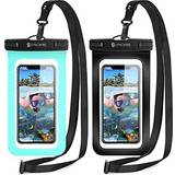 Waterproof Cases Syncwire Waterproof Phone Case, 2-Pack Universal IPX8 Waterproof Phone Pouch Dry Bag for iPhone 14 13 12 11 Pro Max mini SE2 3 XS XR X 8 7 6s 6 Plus Samsung