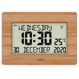 Youshiko Uk Controlled With Large Lcd, Silent Operation, Display Wall Clock
