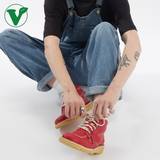 Kickers Shoes Kickers Adult Unisex Hi Vegan Red