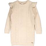 Wool Dresses Children's Clothing Chloé Kid's Pointelle Knit Midi Dress- Ivory White