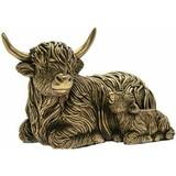 Lesser & Pavey Reflections Bronzed Highland Cow Calf Ornament