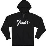 Clothing Fender Transition Logo Zip Front Hoodie Black